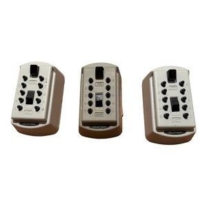 3 Supra Child Key Push Button Safe Arrival 4x2” 2 Light Grey 1 Light Grey